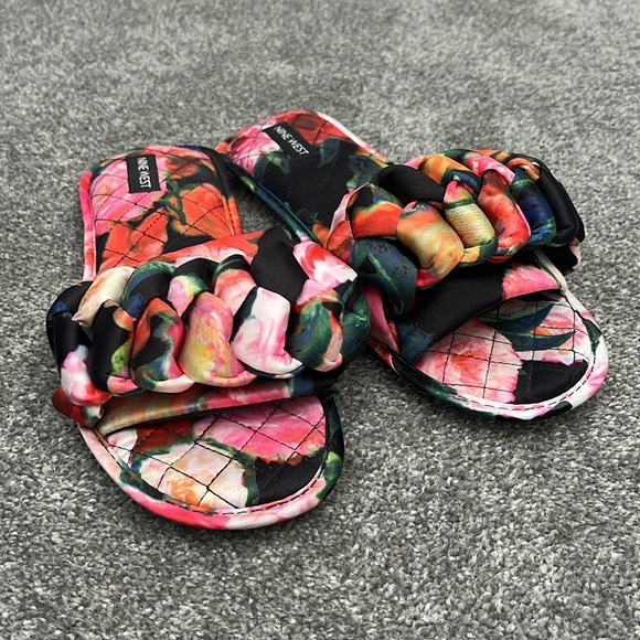 NINE WEST Women's Floral Slide Sandals - Womens XL 11 12 - Picture 5 of 8